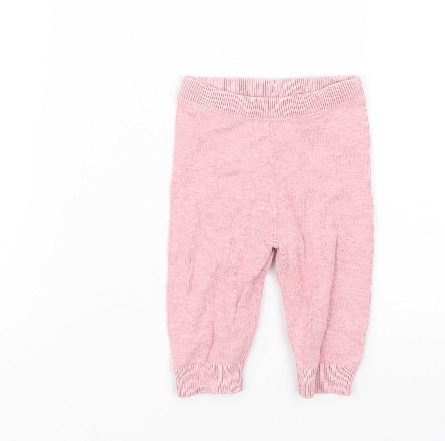 M&S Girls Pink   Capri Leggings Size 0-3 Months