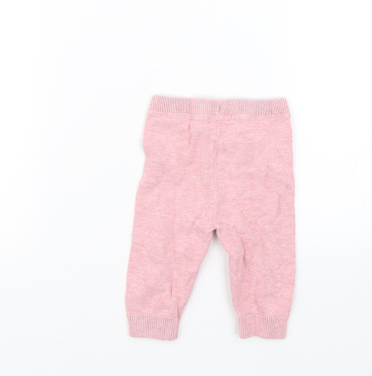 M&S Girls Pink   Capri Leggings Size 0-3 Months