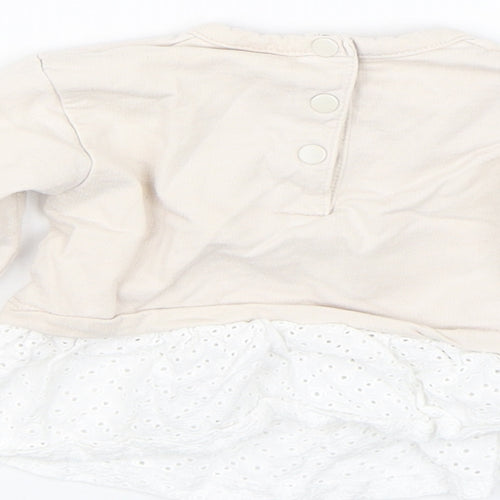 Prenatal Girls Beige   Pullover Jumper Size 3-6 Months