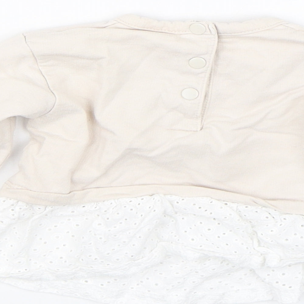 Prenatal Girls Beige   Pullover Jumper Size 3-6 Months