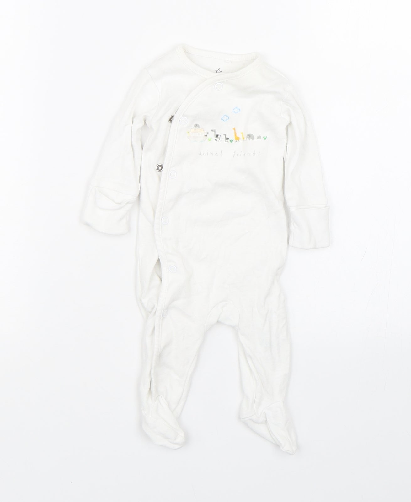 NEXT Baby White   Babygrow One-Piece Size 0-3 Months  - 0-1 Months