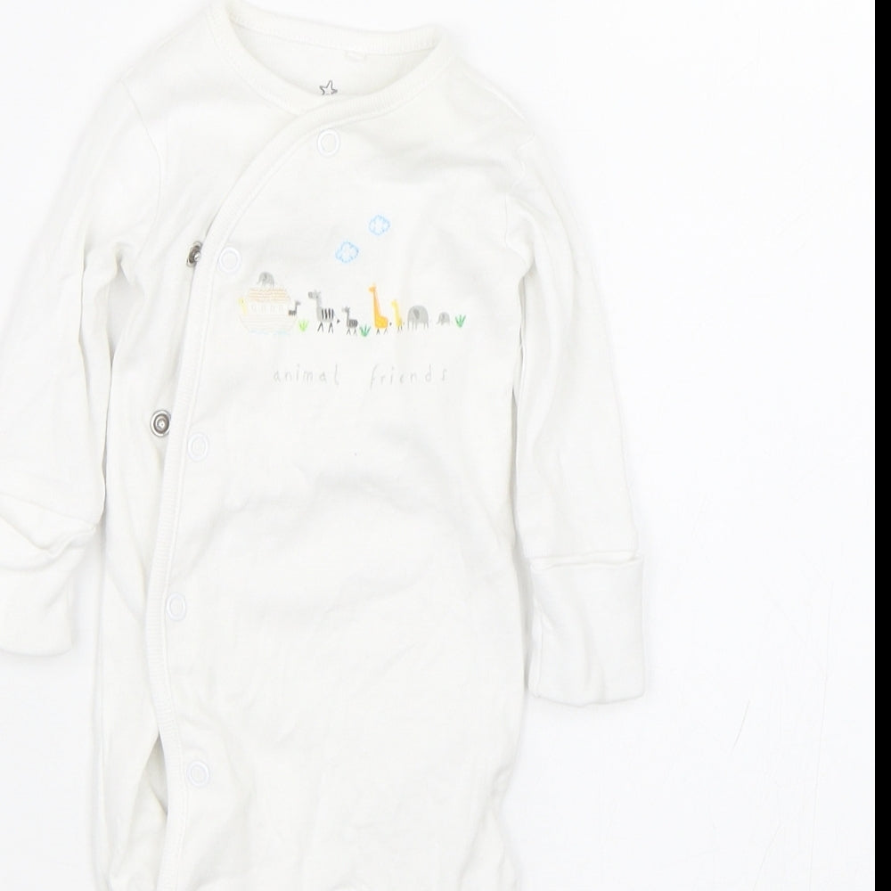 NEXT Baby White   Babygrow One-Piece Size 0-3 Months  - 0-1 Months