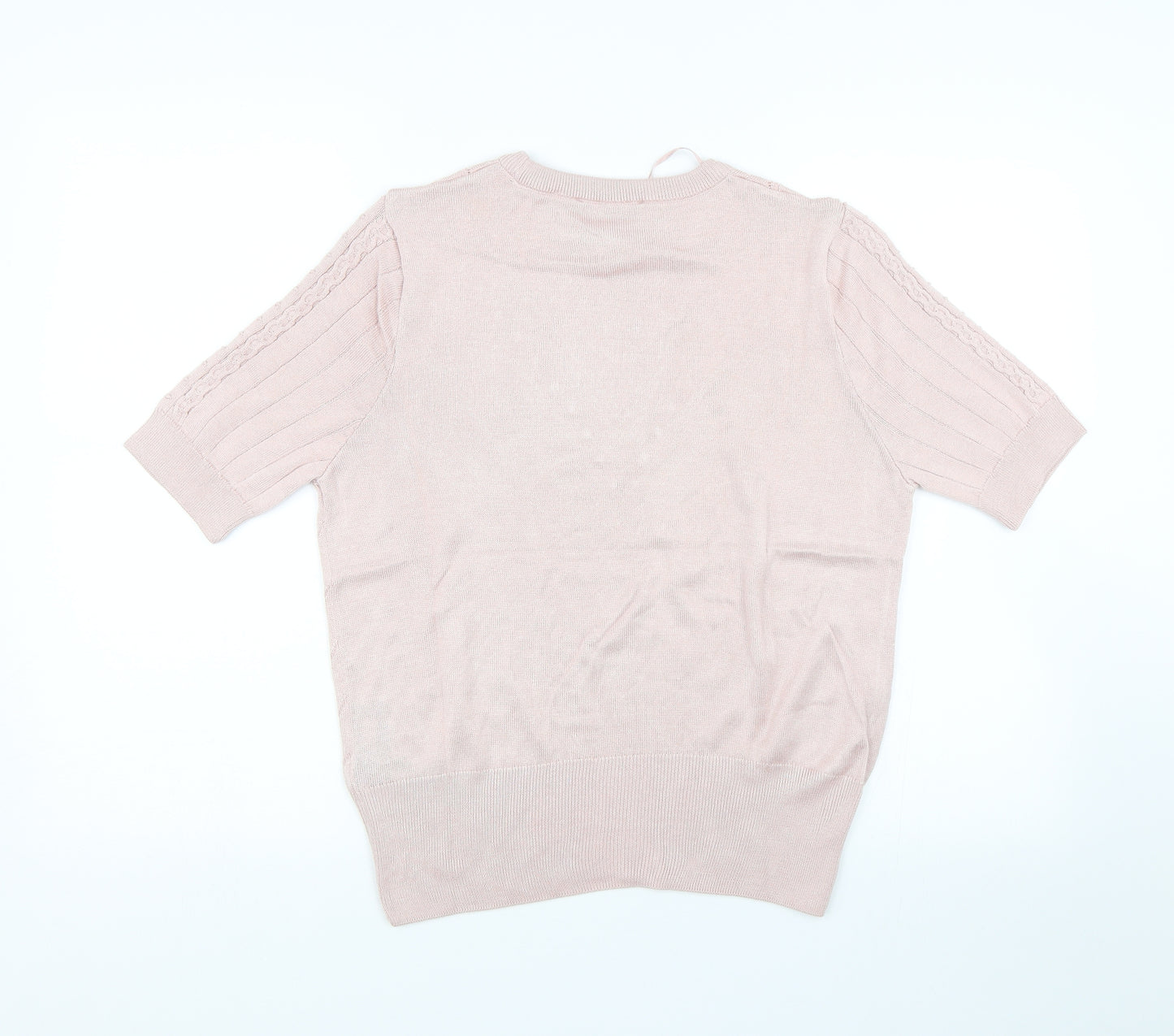M&S Womens Pink   Basic T-Shirt Size 14