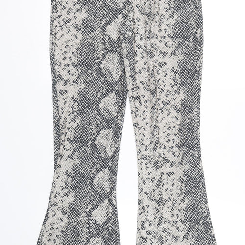 Reclaimed Vintage Womens Beige Animal Print  Capri Leggings Size 8 L30 in