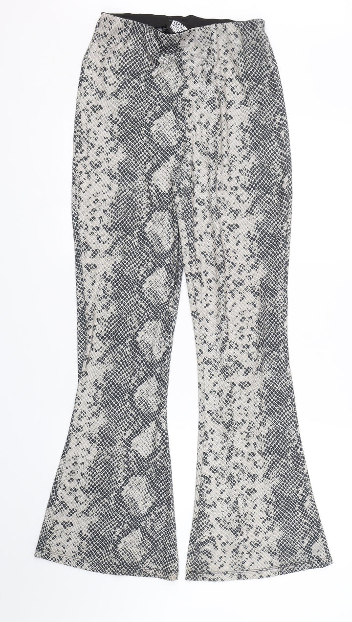 Reclaimed Vintage Womens Beige Animal Print Capri Leggings Size 8 L30 in