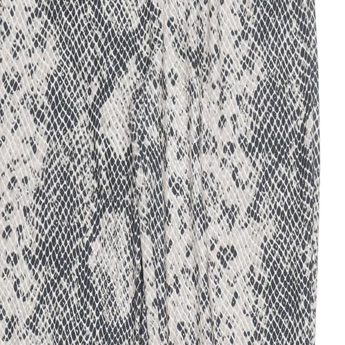 Reclaimed Vintage Womens Beige Animal Print  Capri Leggings Size 8 L30 in