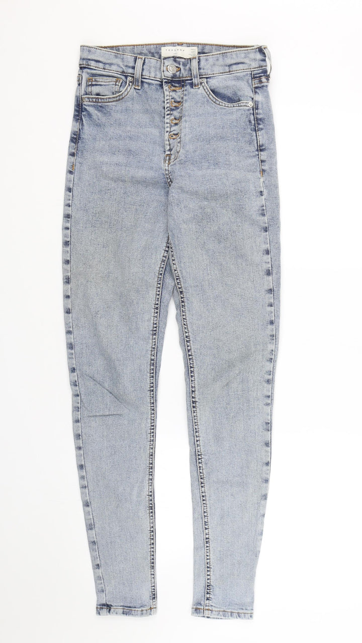 Topsho[ Womens Blue  Denim Skinny Jeans Size 26 L27 in