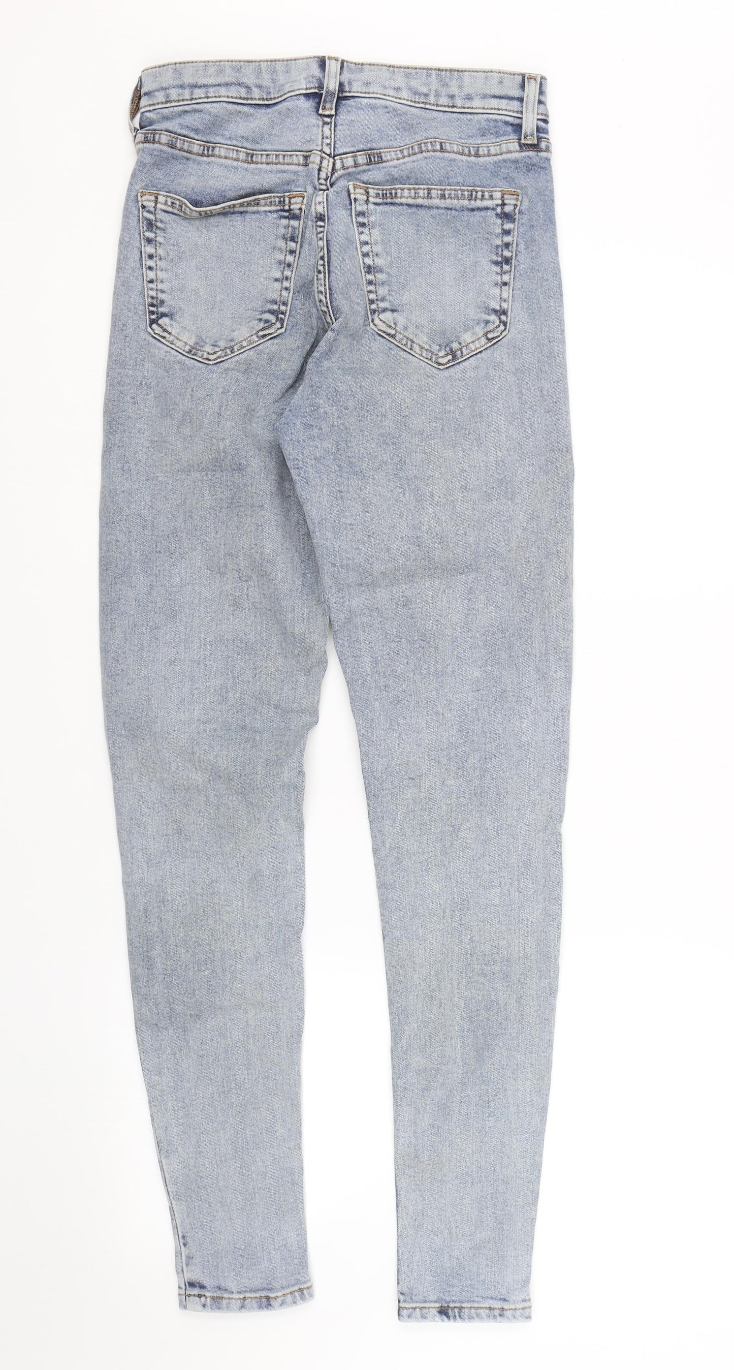 Topsho[ Womens Blue  Denim Skinny Jeans Size 26 L27 in