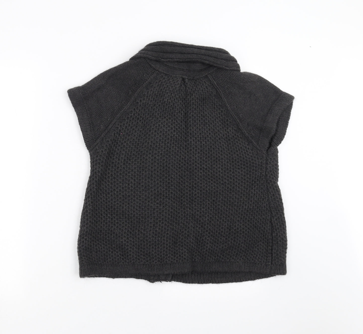 Topshop Womens Grey  Knit Cardigan Jumper Size 12