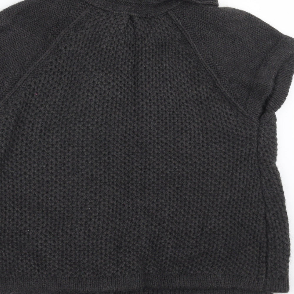 Topshop Womens Grey  Knit Cardigan Jumper Size 12