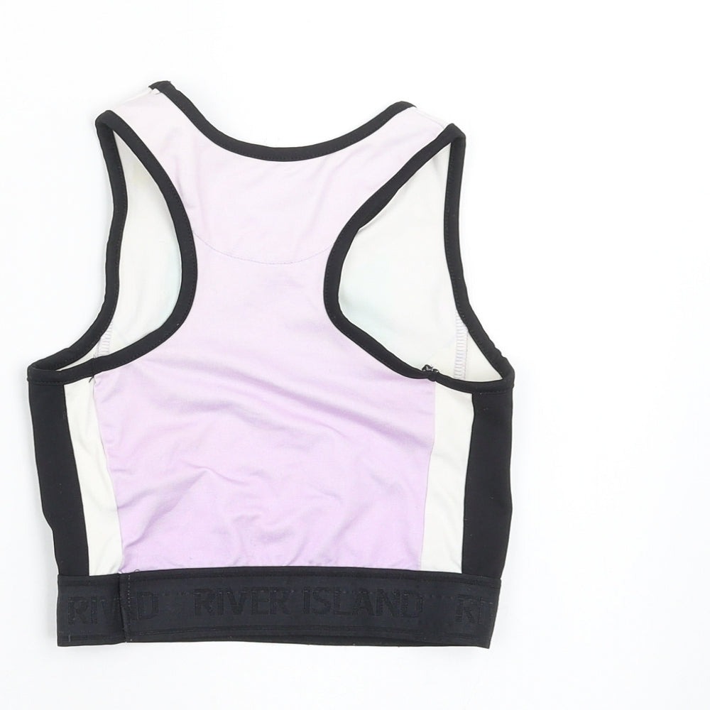 River Island Girls Multicoloured Floral  Cropped Tank Size 7-8 Years