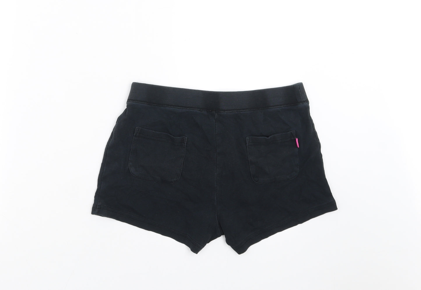 Pineapple Womens Black   Hot Pants Shorts Size 10