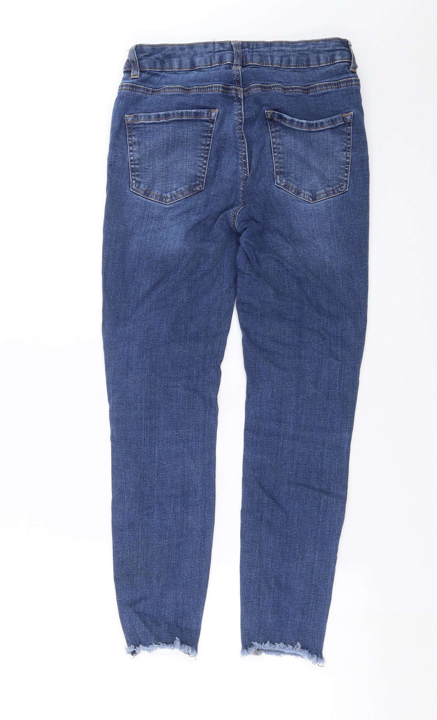 New Look Womens Blue  Denim Skinny Jeans Size 12 L24 in - Ankle grazer