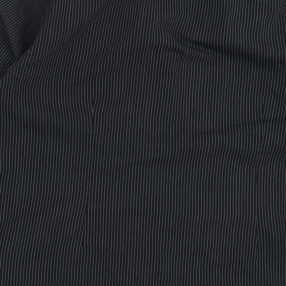 George Mens Black Striped   Dress Shirt Size 16.5