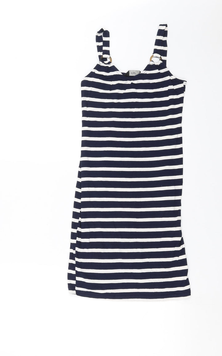 F&F Womens Blue Striped Mini Size 6