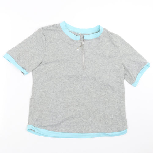 Preworn Womens Grey   Basic T-Shirt Size XL