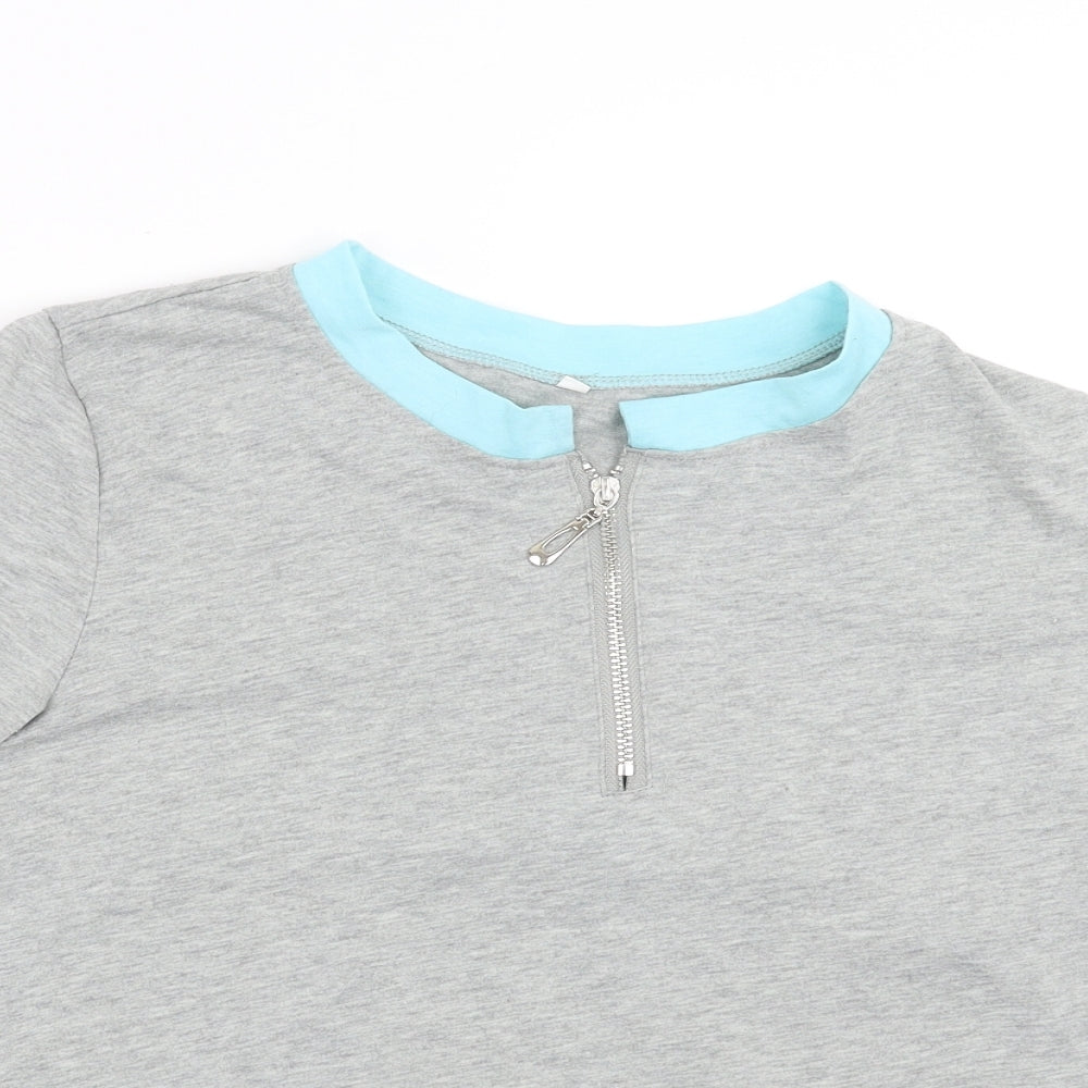 Preworn Womens Grey   Basic T-Shirt Size XL