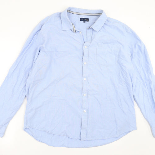 Lincoln Mens Blue    Button-Up Size 2XL