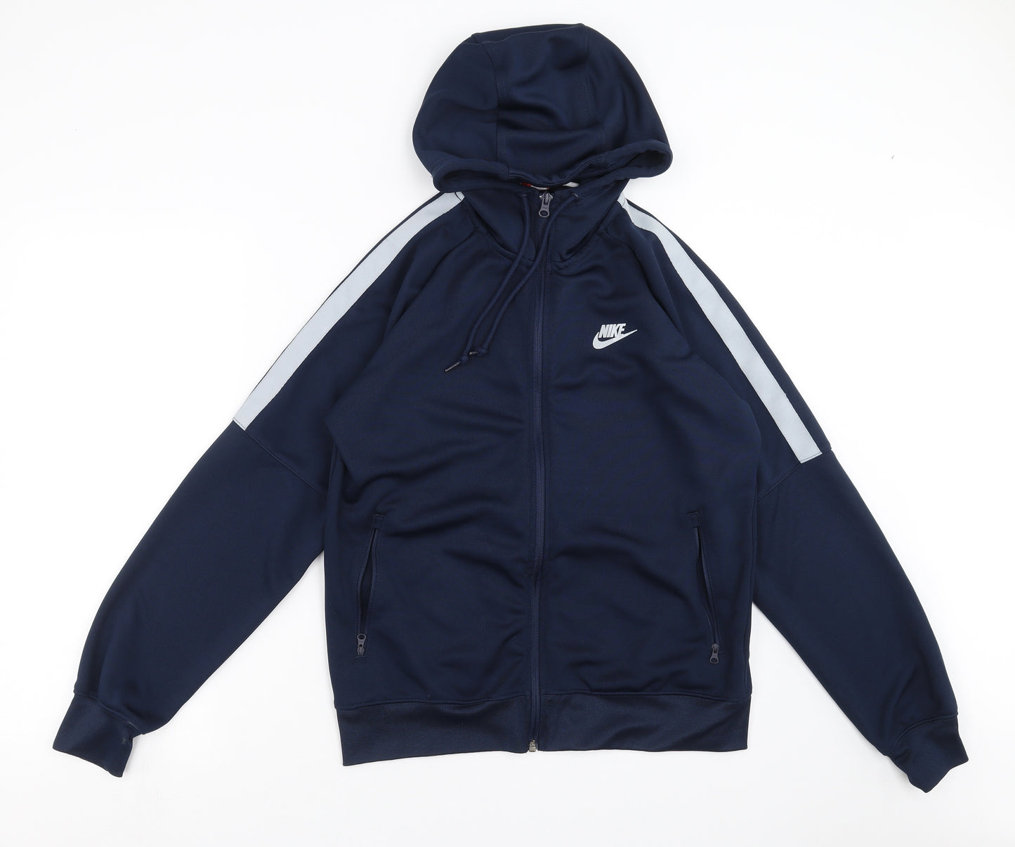 Nike Mens Blue   Full Zip Hoodie Size M