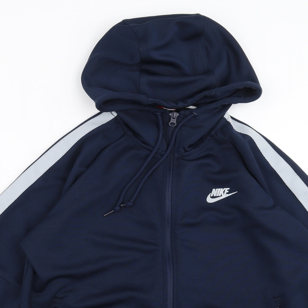 Nike Mens Blue   Full Zip Hoodie Size M