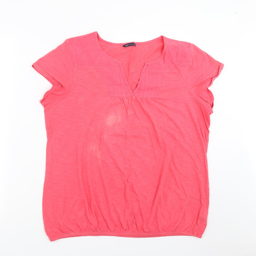 Marks and Spencer Womens Pink   Basic T-Shirt Size 16