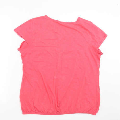 Marks and Spencer Womens Pink   Basic T-Shirt Size 16