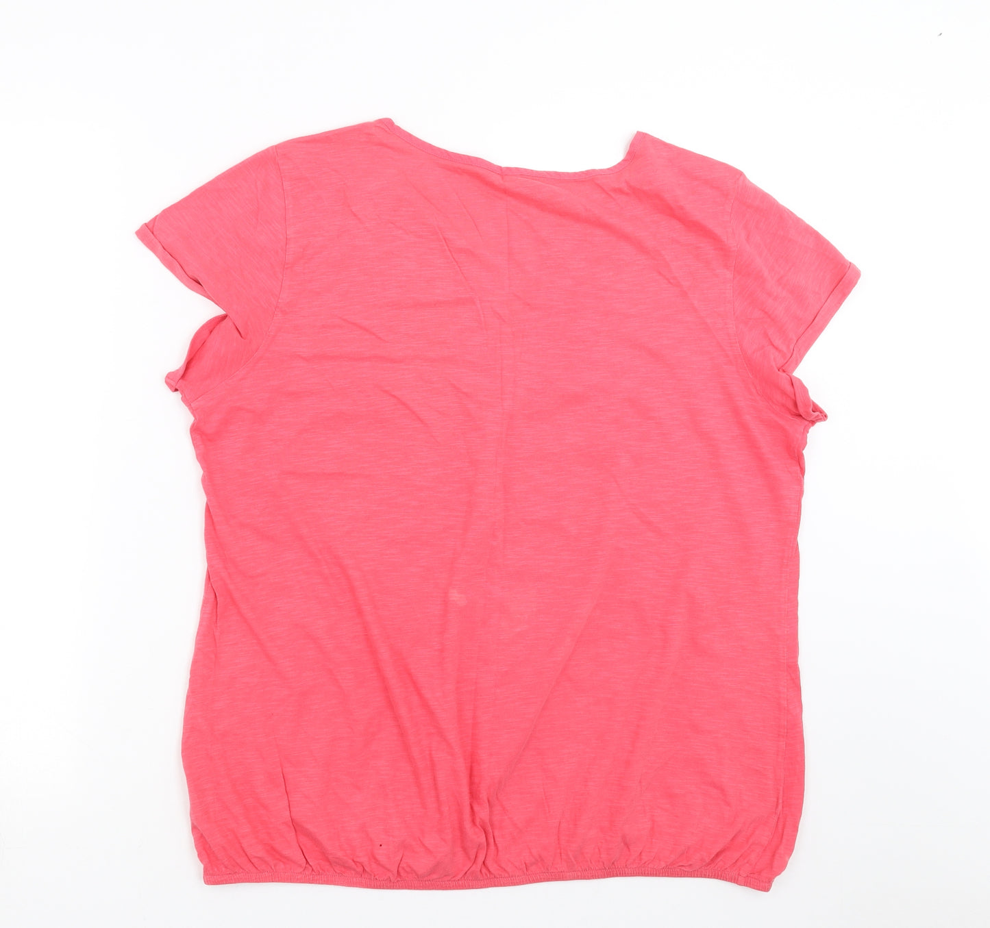 Marks and Spencer Womens Pink   Basic T-Shirt Size 16