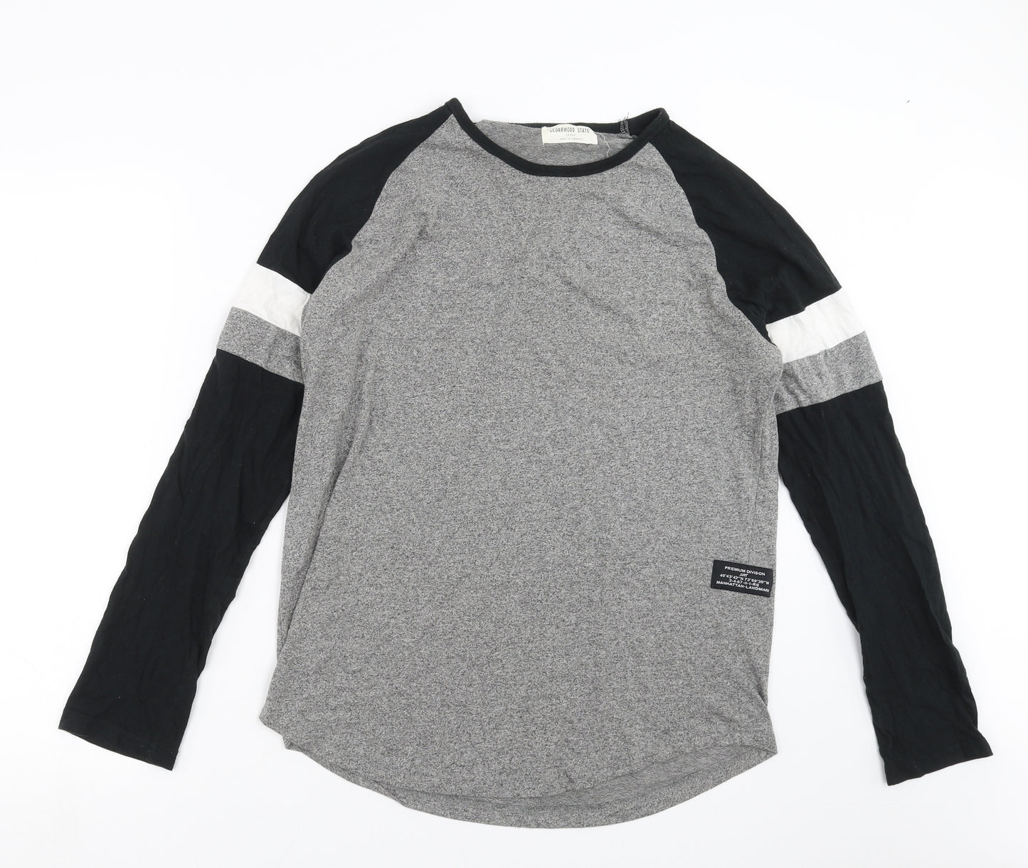 Cedar Wood State Mens Grey    T-Shirt Size L