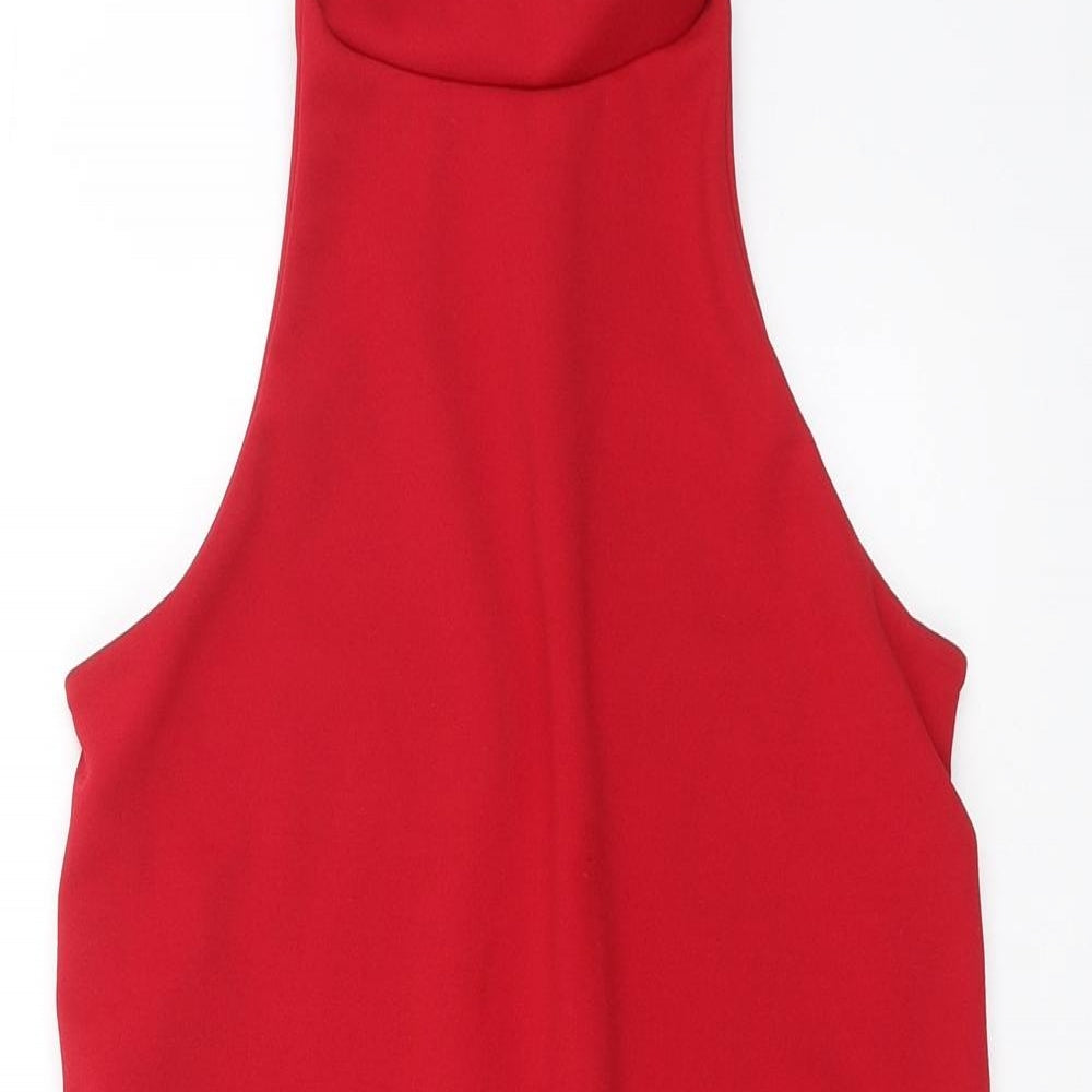 PRETTYLITTLETHING Womens Red   Playsuit One-Piece Size 6