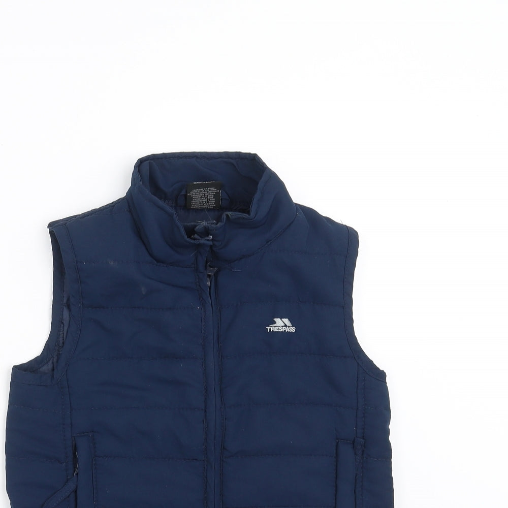 Trespass Boys Blue   Gilet Jacket Size 5-6 Years  - bodywarmer