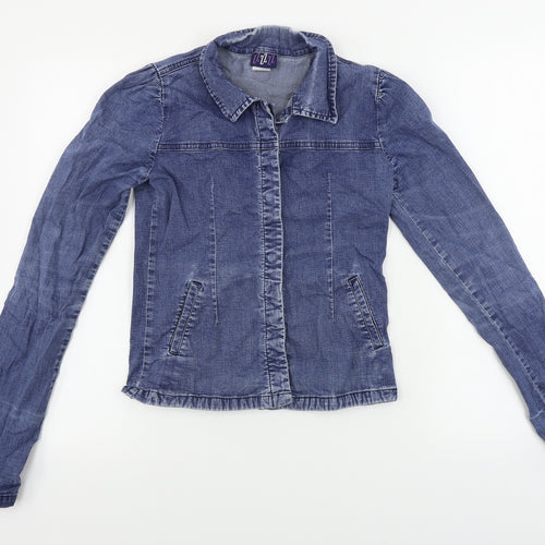 ZZZZZZ  Girls Blue   Jacket Coat Size S
