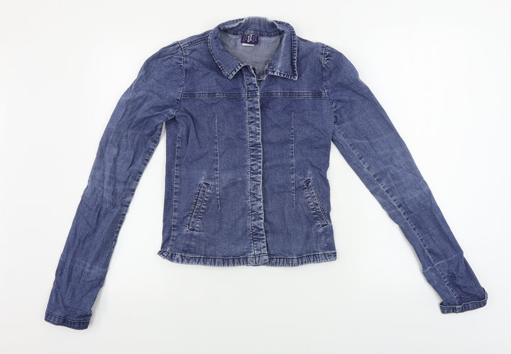 ZZZZZZ Girls Blue Jacket Coat Size S