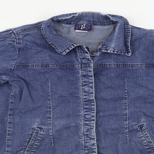 ZZZZZZ  Girls Blue   Jacket Coat Size S