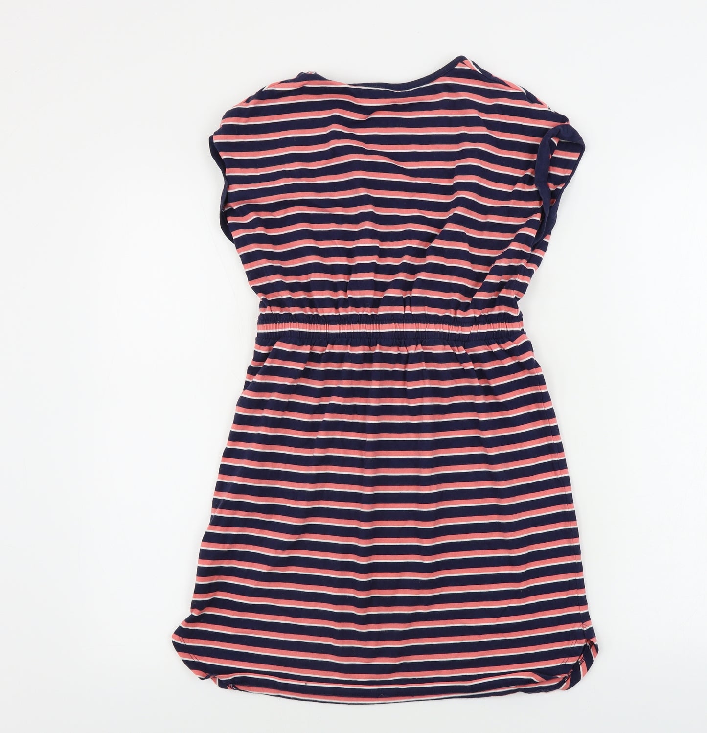 George  Girls Pink Striped  A-Line  Size 10-11 Years