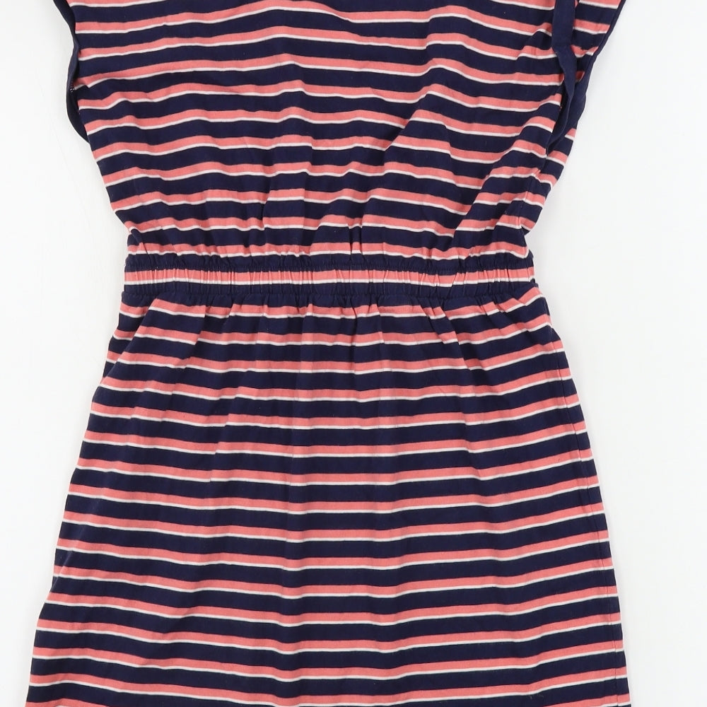 George  Girls Pink Striped  A-Line  Size 10-11 Years