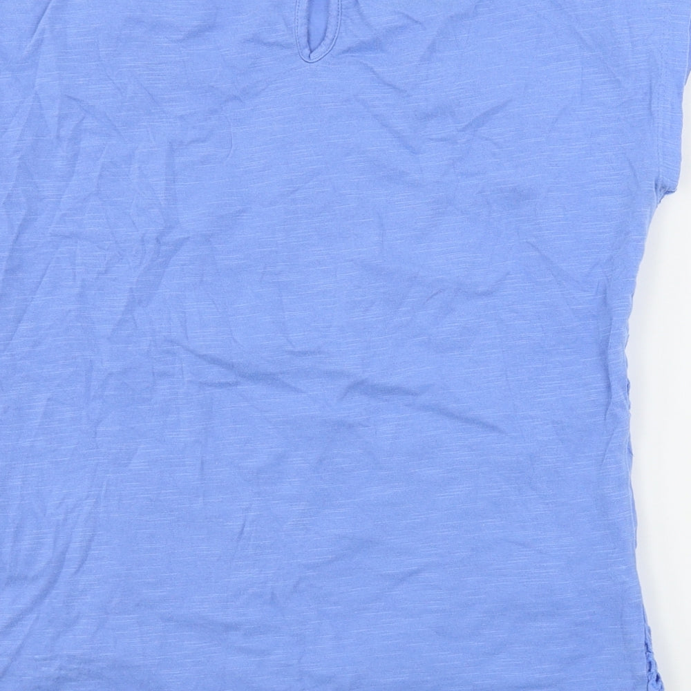 Marks and Spencer  Girls Blue Floral  Basic T-Shirt Size 12-13 Years