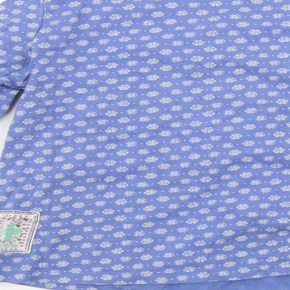 Fat Face  Girls Blue   Basic T-Shirt Size 8-9 Years