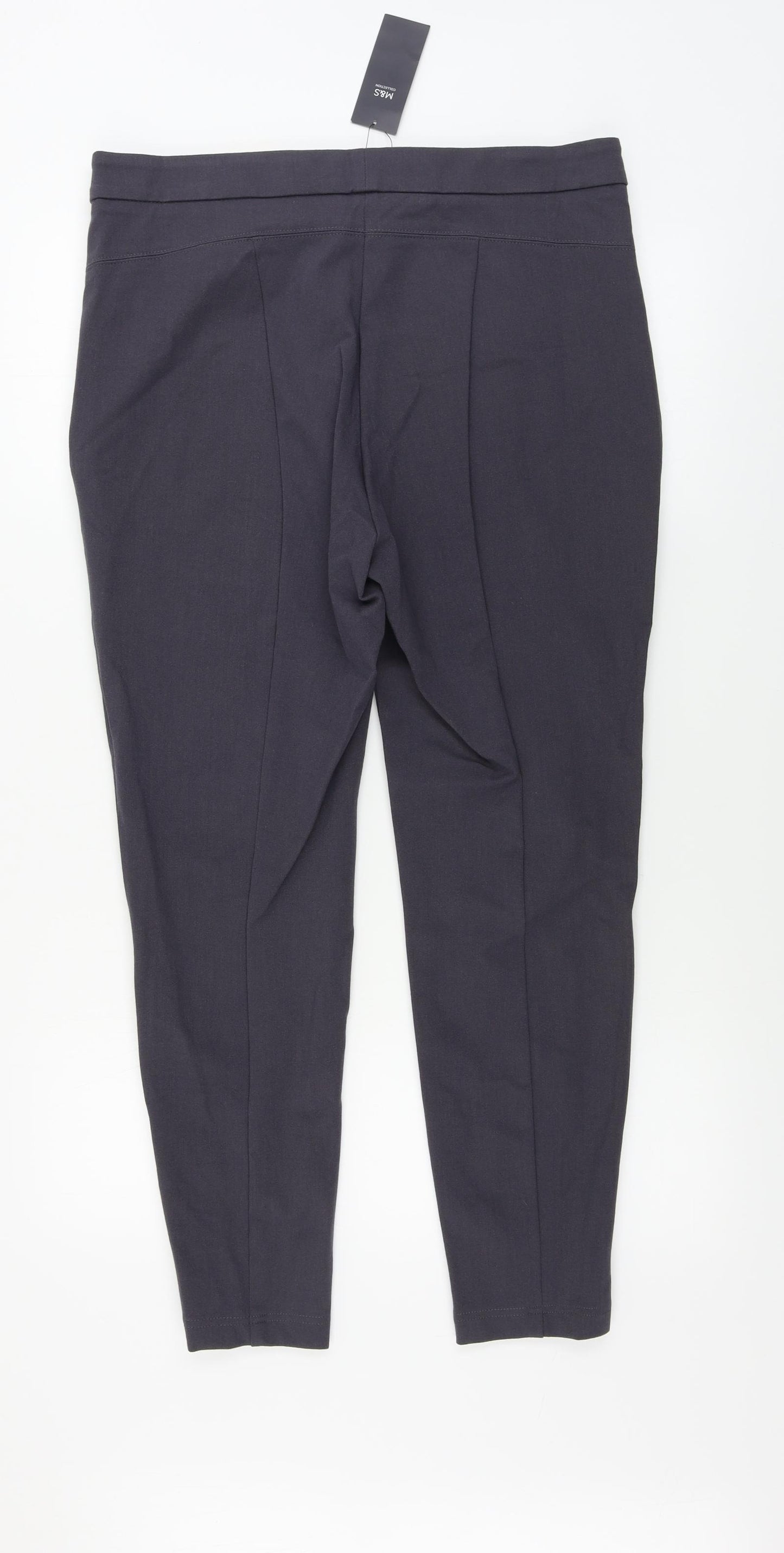 Marks and Spencer  Womens Grey   Trousers  Size 16 L26 in