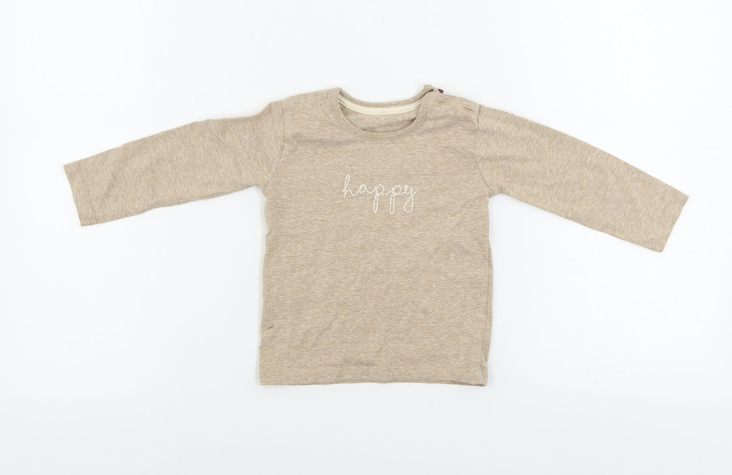 George  Girls Beige   Basic T-Shirt Size 9-12 Months