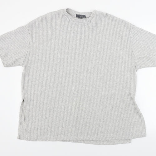 Primark  Womens Grey Striped  Pullover Jumper Size L