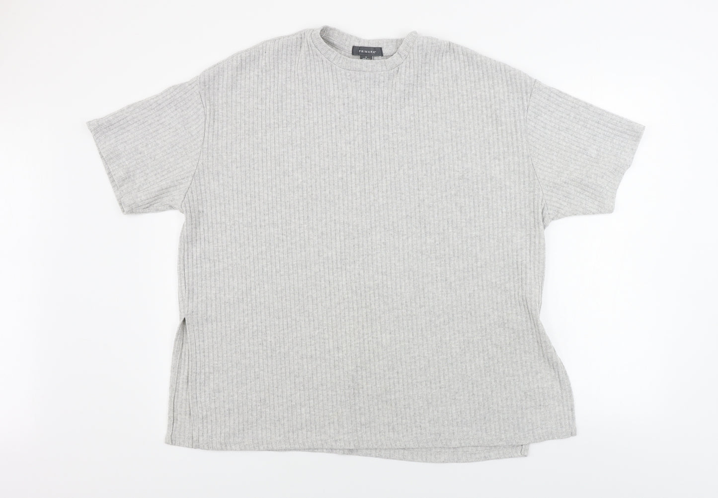 Primark  Womens Grey Striped  Pullover Jumper Size L
