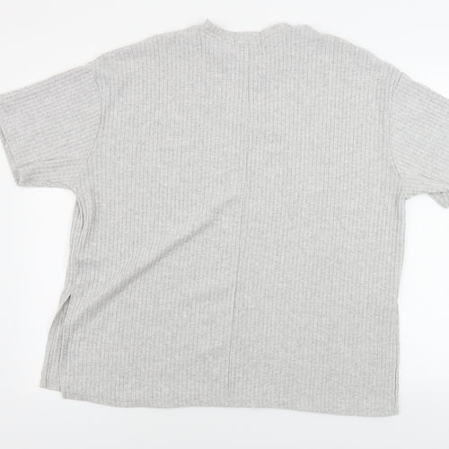 Primark  Womens Grey Striped  Pullover Jumper Size L