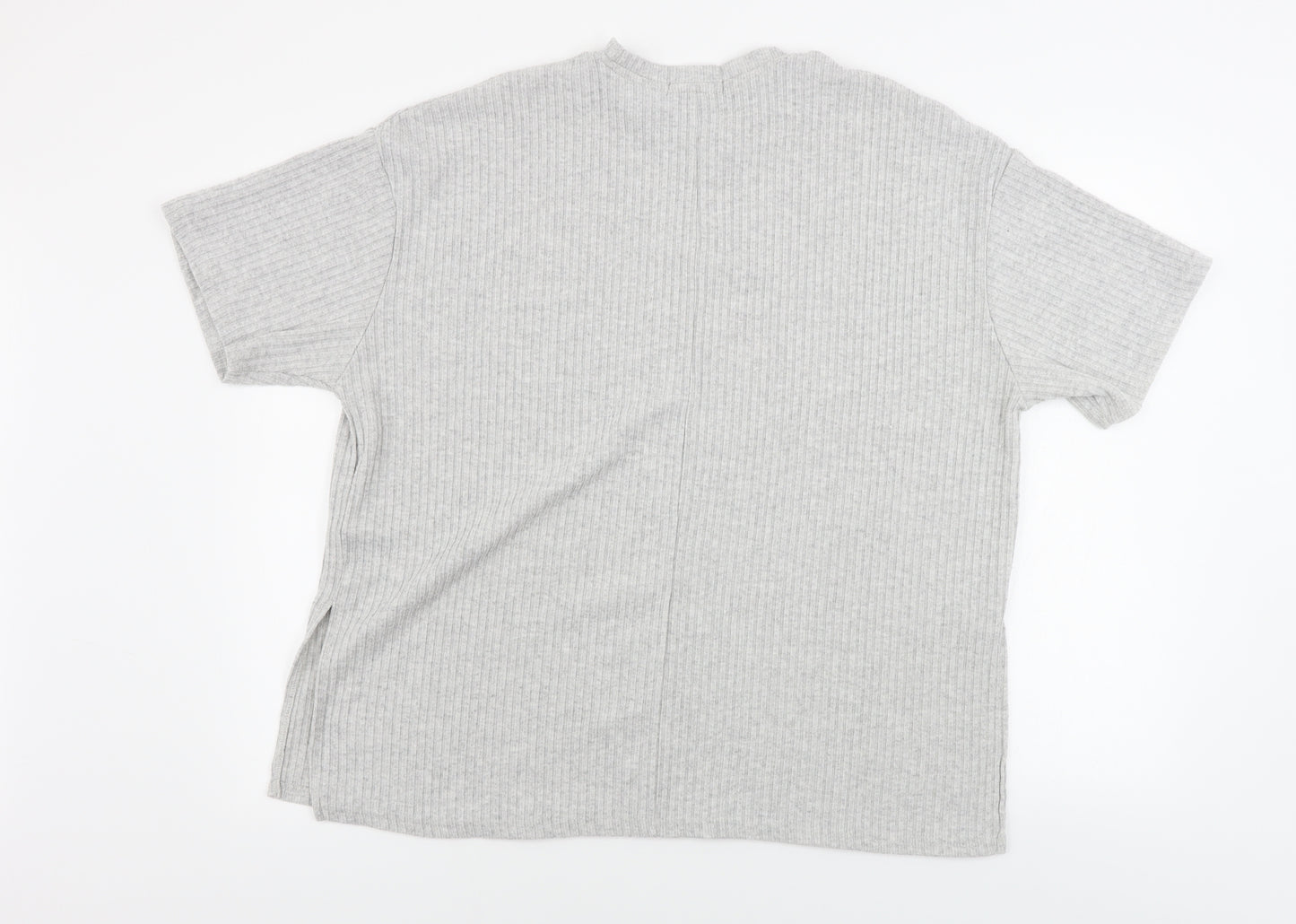Primark  Womens Grey Striped  Pullover Jumper Size L