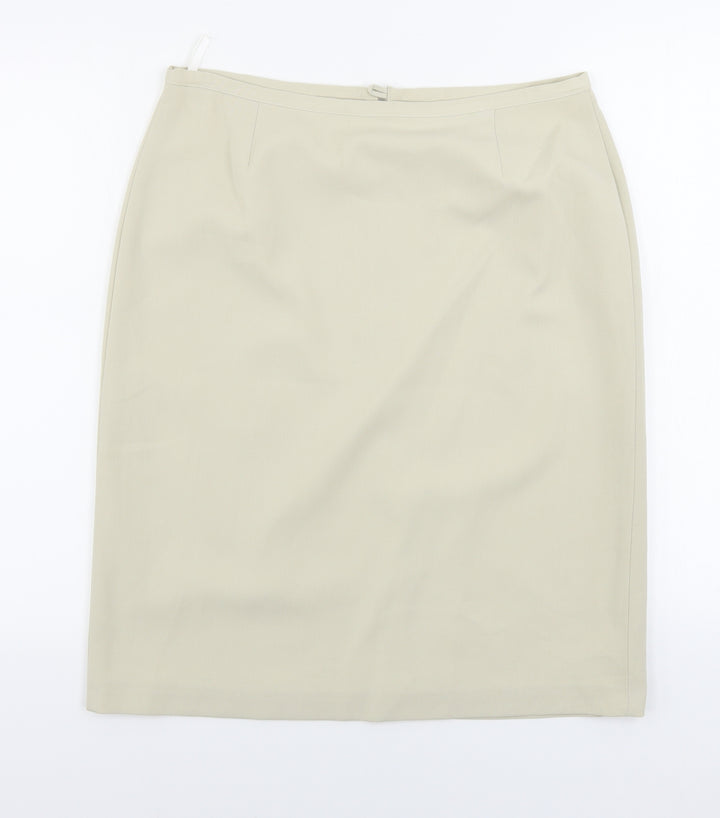 CMT  Womens Beige   A-Line Skirt Size 14