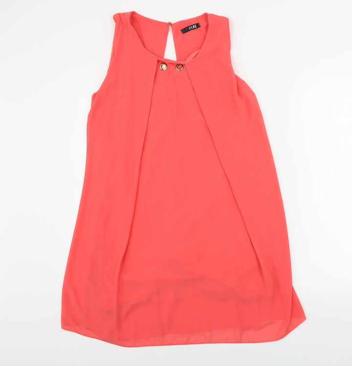 Quiz Womens Pink Basic Blouse Size L