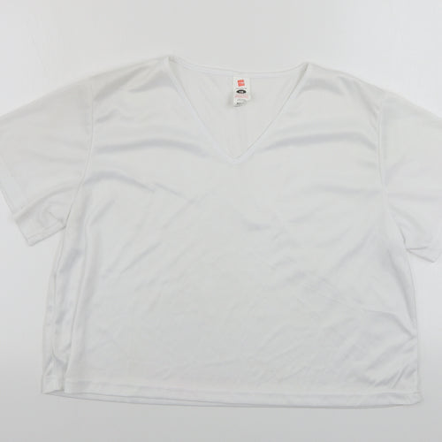 serious fun  Womens White   Basic T-Shirt Size XL