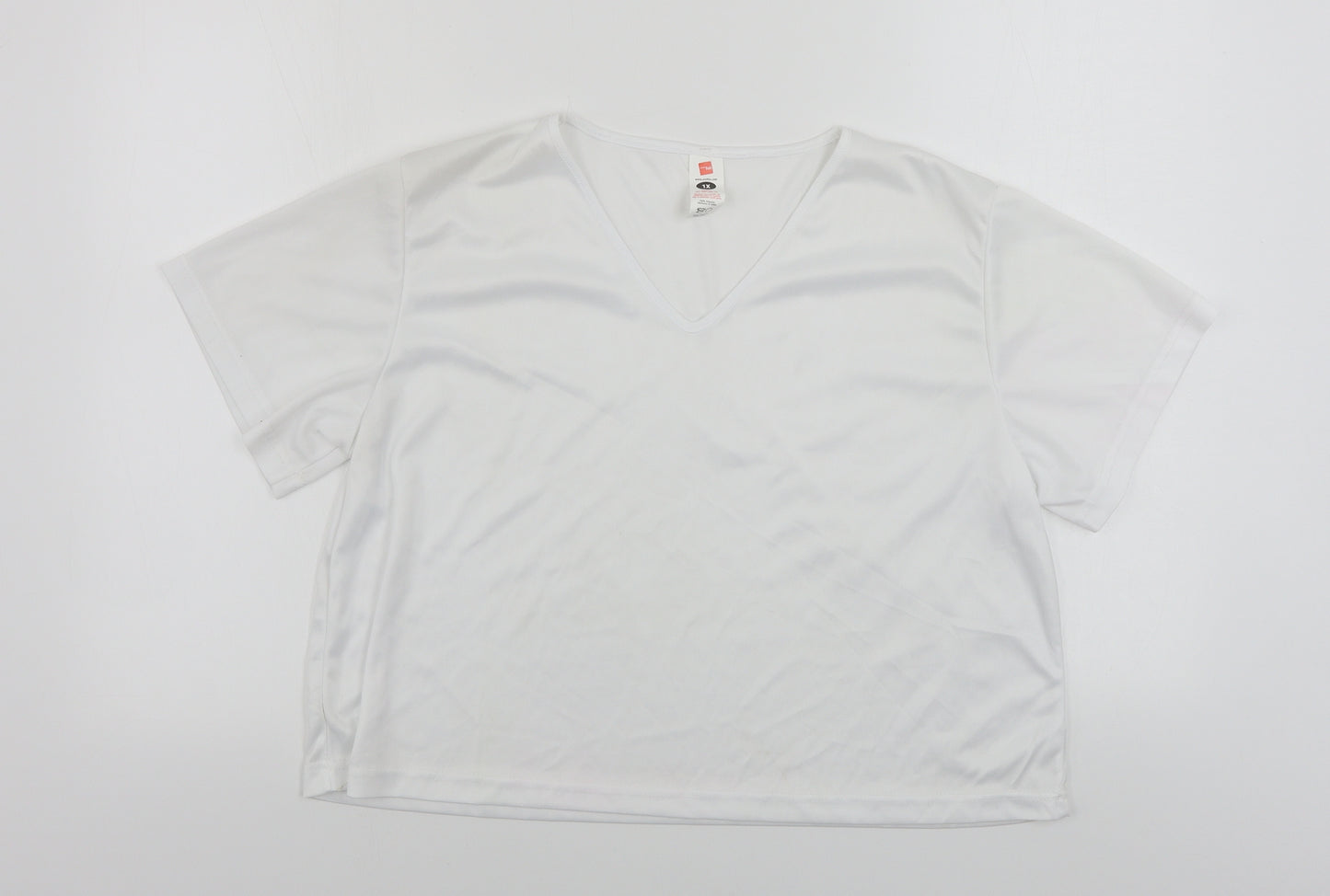 serious fun  Womens White   Basic T-Shirt Size XL