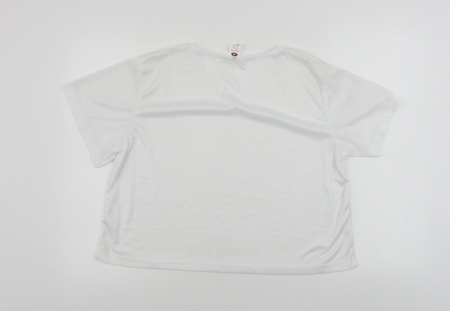 serious fun  Womens White   Basic T-Shirt Size XL