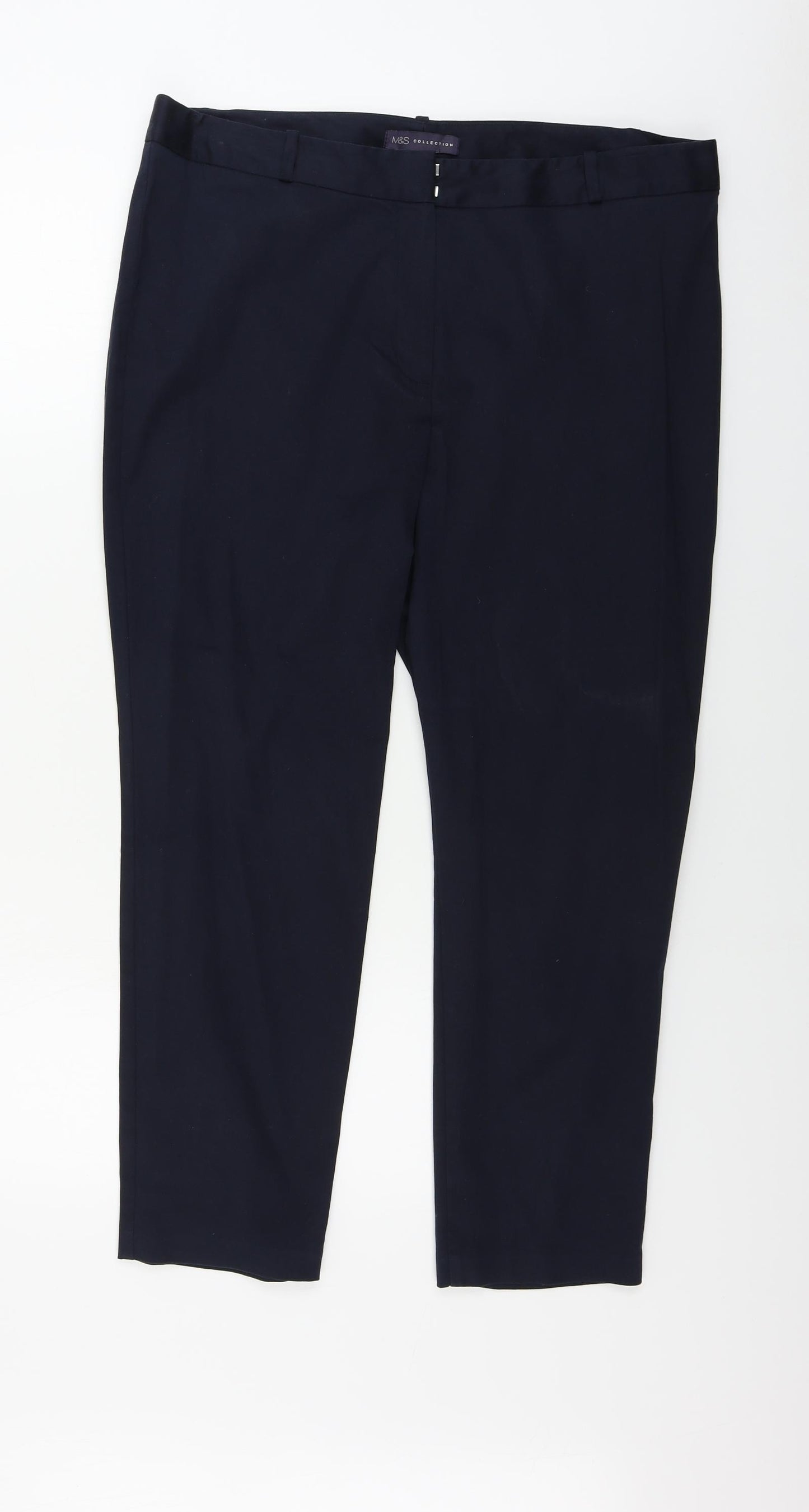 Marks and Spencer  Womens Blue   Trousers  Size 16 L25 in