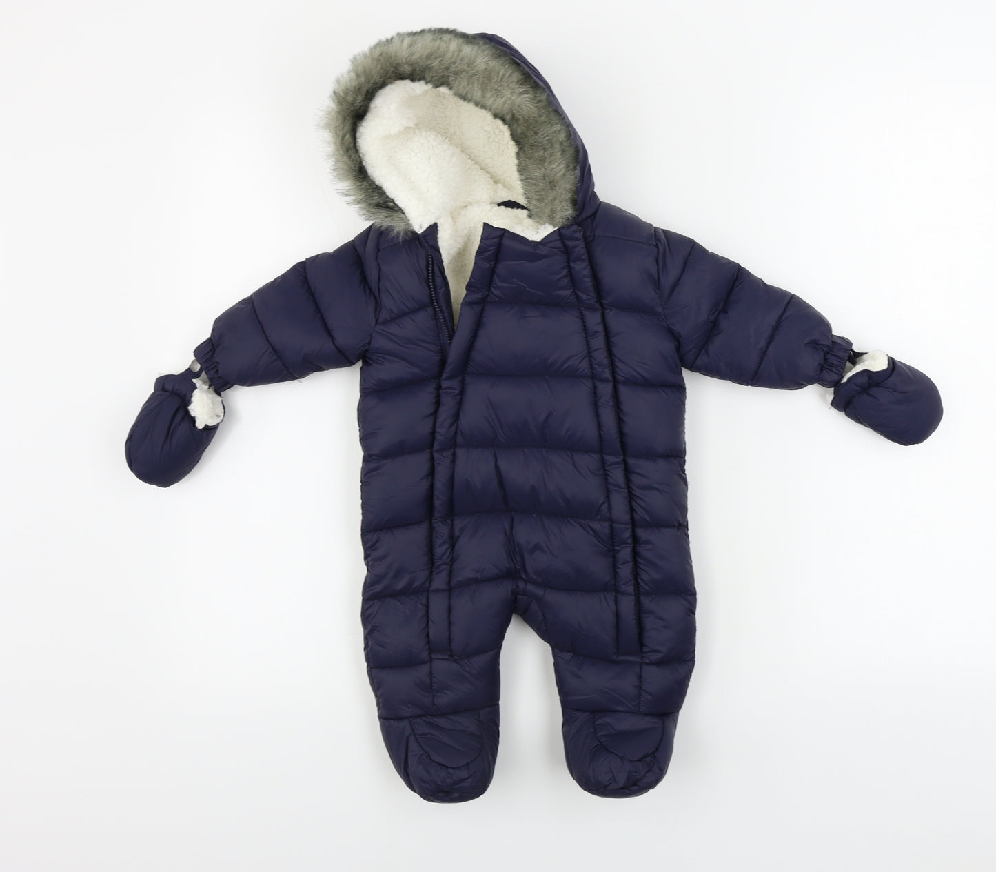 F&F  Boys Blue   Coverall One-Piece Size 0-3 Months